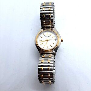 Pulsar calendar watch silver tone gold tone